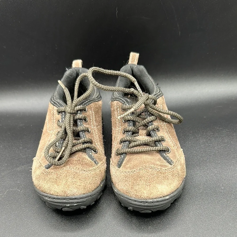 merrell sight lace kids bracken Brown Sneakers with Rugged Sole and Suede Finish
